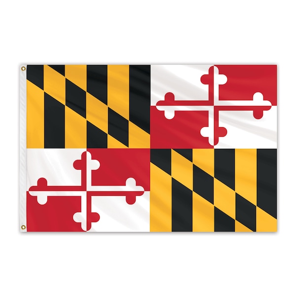 Global Flags Unlimited Maryland Outdoor Poly Max Flag 4'x6' 200936 - main